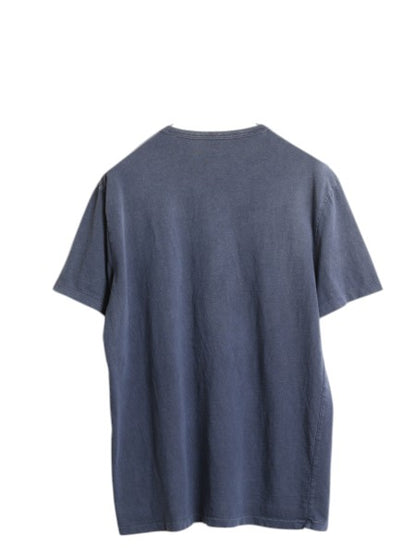 ポロ ラルフローレン 3段 フロッキー プリント 半袖 Tシャツ メンズ L / ヴィンテージ モデル タイガー カットソー シングルステッチ 細身