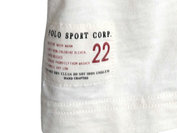 90s ポロスポーツ ラルフローレン アスレチック ポロシャツ メンズ M オールド 当時物 ポロ ハーフジップ コットン レーヨン ナンバリング