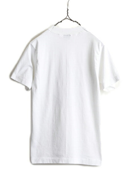 90s USA製 ■ アニマル ウサギ プリント 半袖 Tシャツ レディース S メンズ XS 程/ 古着 90年代 動物 アート イラスト シングルステッチ 白