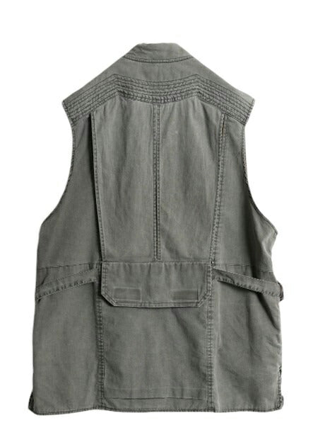90s オービス サファリ ベスト メンズ M / オールド 旧タグ ORVIS アウトドア 重ね着 フィッシング ハンティング 多ポケット 前開き カーキ