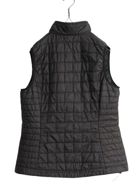 16年製 パタゴニア ナノ パフ ベスト レディース M / Patagonia 中綿 ナイロン キルティング フルジップ アウトドア パッカブル 企業物 黒