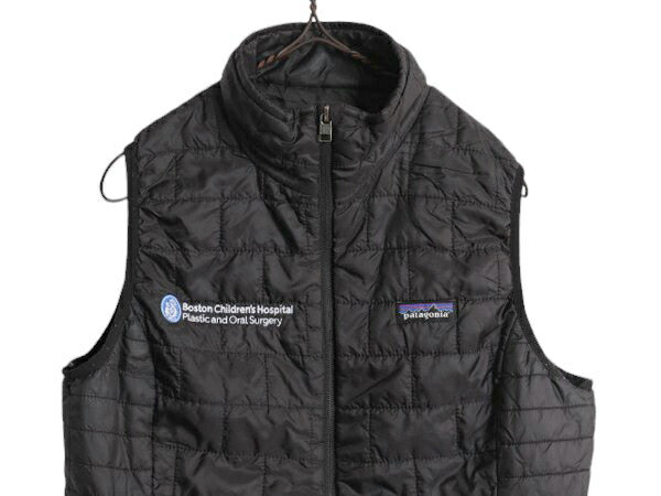 16年製 パタゴニア ナノ パフ ベスト レディース M / Patagonia 中綿 ナイロン キルティング フルジップ アウトドア パッカブル 企業物 黒