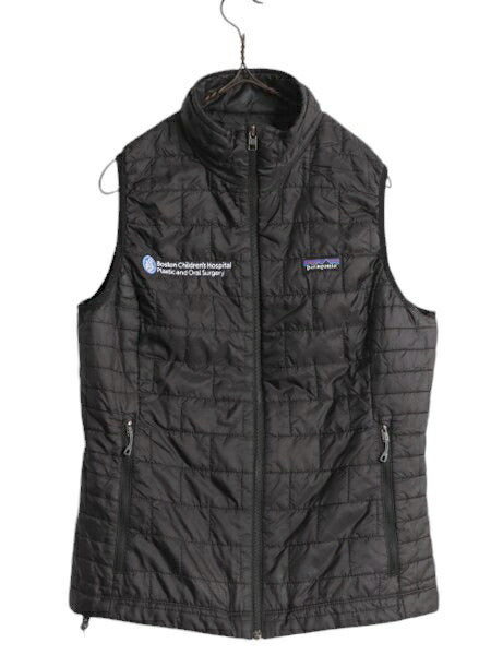 16年製 パタゴニア ナノ パフ ベスト レディース M / Patagonia 中綿 ナイロン キルティング フルジップ アウトドア パッカブル 企業物 黒