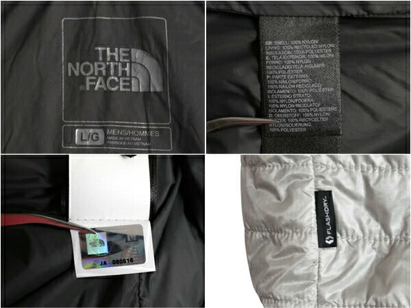 ノースフェイス 中綿 キルティング ナイロン ベスト メンズ L The North Face FLASHDRY 前開き 重ね着 パッカブル アウトドア フルジップ