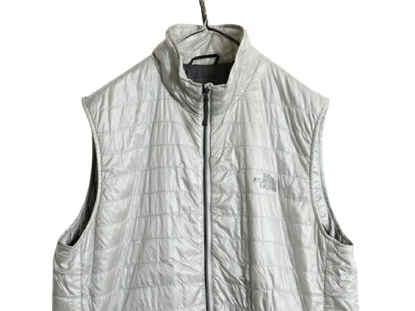 ノースフェイス 中綿 キルティング ナイロン ベスト メンズ L The North Face FLASHDRY 前開き 重ね着 パッカブル アウトドア フルジップ