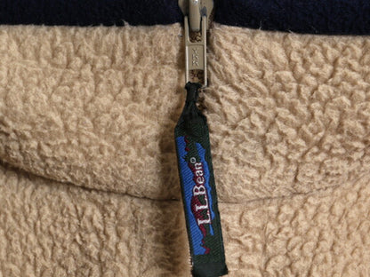 90s エルエルビーン フルジップ パイル フリース ジャケット メンズ M 程/ 90年代 オールド LLBEAN アウトドア ジャンパー ハイネック ボア