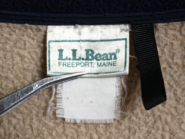 90s エルエルビーン フルジップ パイル フリース ジャケット メンズ M 程/ 90年代 オールド LLBEAN アウトドア ジャンパー ハイネック ボア
