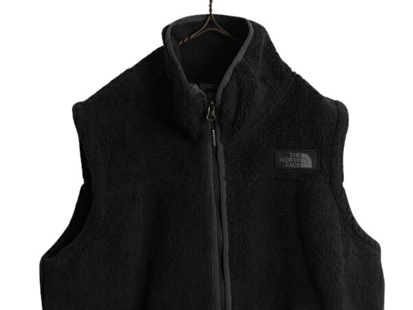 US企画 ノースフェイス キャンプシャー ベスト レディース XL 黒 The North Face パイル フリース フルジップ 重ね着 前開き 大きいサイズ