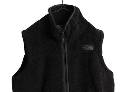 US企画 ノースフェイス キャンプシャー ベスト レディース XL 黒 The North Face パイル フリース フルジップ 重ね着 前開き 大きいサイズ