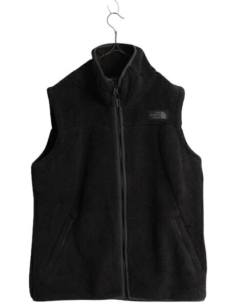 US企画 ノースフェイス キャンプシャー ベスト レディース XL 黒 The North Face パイル フリース フルジップ 重ね着 前開き 大きいサイズ