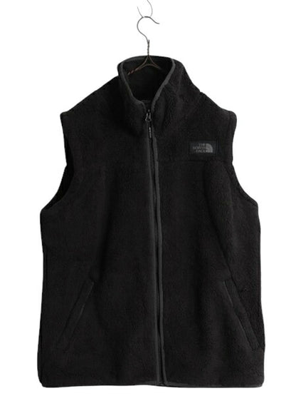 US企画 ノースフェイス キャンプシャー ベスト レディース XL 黒 The North Face パイル フリース フルジップ 重ね着 前開き 大きいサイズ