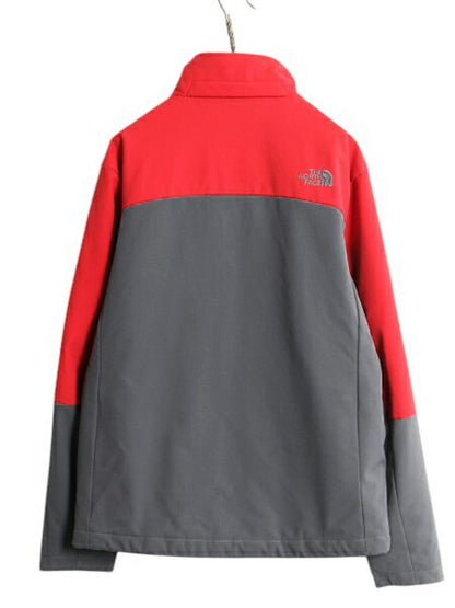 ノースフェイス 中綿 ソフトシェル ジャケット メンズ L / The North Face フルジップ アウトドア ナイロン ブルゾン ハイネック ツートン