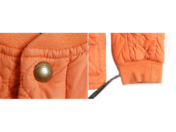 ボーイズ M 120cm 程■ POLO ポロ ラルフローレン 中綿 ナイロン キルティング ジャケット キッズ / 古着 ブルゾン ジャンパー ポニー刺?