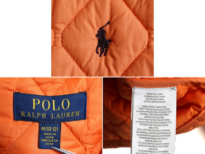 ボーイズ M 120cm 程■ POLO ポロ ラルフローレン 中綿 ナイロン キルティング ジャケット キッズ / 古着 ブルゾン ジャンパー ポニー刺?