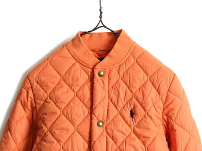 ボーイズ M 120cm 程■ POLO ポロ ラルフローレン 中綿 ナイロン キルティング ジャケット キッズ / 古着 ブルゾン ジャンパー ポニー刺?