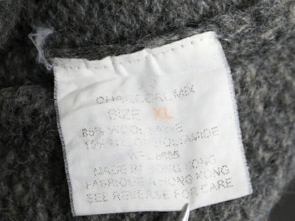 90s ウールリッチ ウール ニット セーター メンズ XL / 古着 90年代 オールド Woolrich 旧タグ ミドルゲージ クルーネック 大きいサイズ 灰