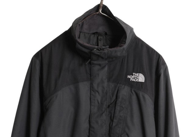 ノースフェイス HyVent ナイロン ジャケット メンズ S / 古着 The North Face アウトドア ブルゾン フルジップ ハイネック ツートン マンパ