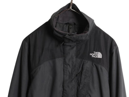 ノースフェイス HyVent ナイロン ジャケット メンズ S / 古着 The North Face アウトドア ブルゾン フルジップ ハイネック ツートン マンパ