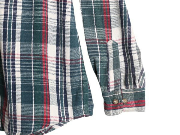 80s カーハート チェック ヘビー フランネル シャツ メンズ L 程/ 80年代 ヴィンテージ Carhartt ワーク コットン ネルシャツ ポケット付き