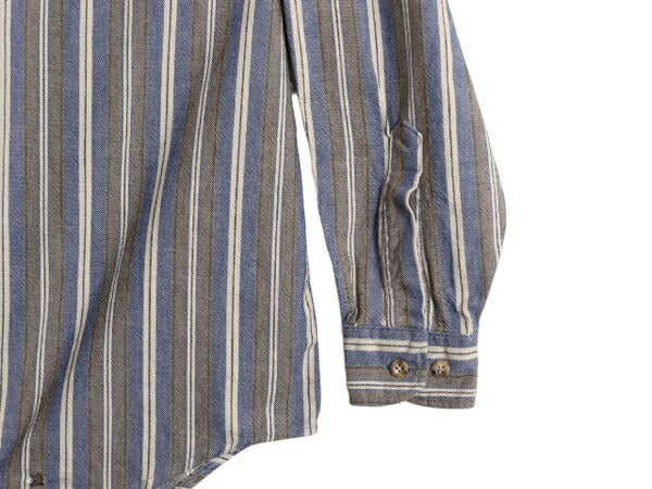 80s カーハート ストライプ ボタンダウン 長袖 シャツ メンズ XL 程 80年代 ヴィンテージ コットン ヘビーウェイト ワーク マルチカラー BD