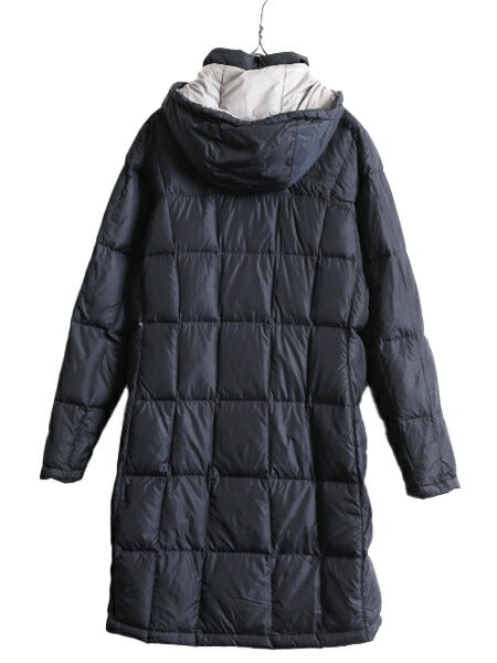 US企画 ノースフェイス ロング ダウン コート レディース S / The North Face アウトドア パーカー ジャケット 600フィル キルティング 紺