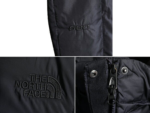 US企画 ノースフェイス ロング ダウン コート レディース S / The North Face アウトドア パーカー ジャケット 600フィル キルティング 紺
