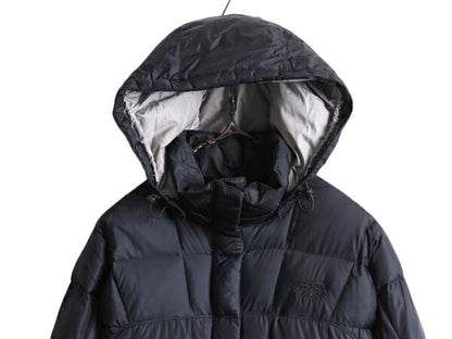US企画 ノースフェイス ロング ダウン コート レディース S / The North Face アウトドア パーカー ジャケット 600フィル キルティング 紺