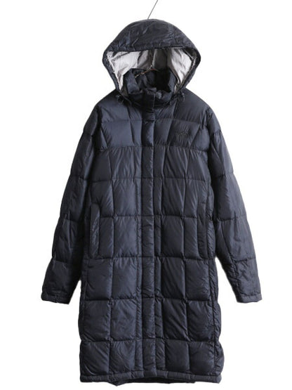 US企画 ノースフェイス ロング ダウン コート レディース S / The North Face アウトドア パーカー ジャケット 600フィル キルティング 紺
