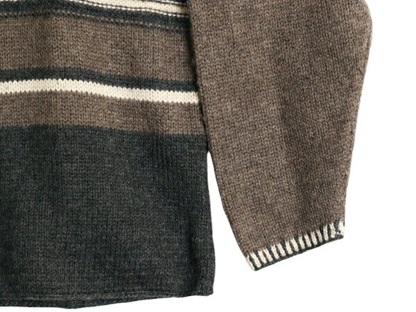 90s J CREW ノルディック ウール ニット セーター メンズ L 古着 90年代 オールド ジェイクルー 巨人タグ 旧タグ クルーネック バーズアイ