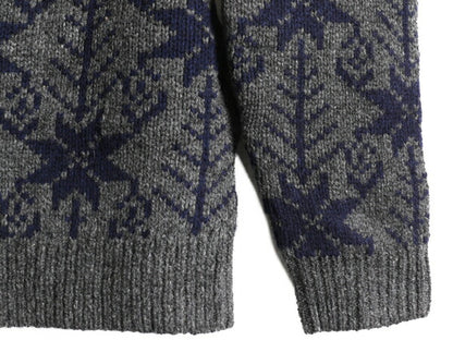 エルエルビーン ノルディック ヘンリーネック ニット セーター メンズ S / LLBean アウトドア 厚手 LLビーン ヘビーウェイト ラム ウール