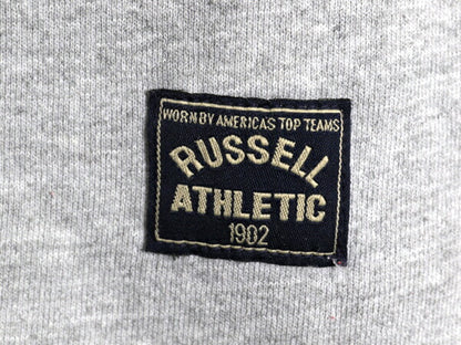90s ラッセル ボーダー スウェット メンズ レディース XL / 90年代 オールド RUSSELL トレーナー 裏起毛 大きいサイズ クルーネック 無地