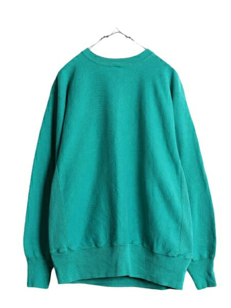 90s USA製 チャンピオン リバースウィーブ スウェット メンズ XL / 古着 オールド Champion トレーナー 裏起毛 ワンポイント 大きいサイズ