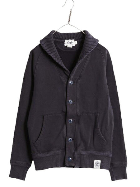 ラグビー ラルフローレン ショールカラー スウェット カーディガン メンズ XS ポロ RUGBY トレーナー 前開き 裏起毛 羽織り ヘビーウェイト