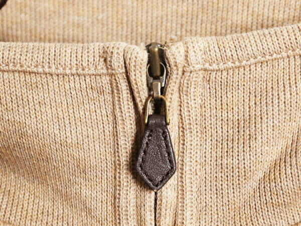 ブルックスブラザーズ ハーフジップ コットン ニット セーター メンズ L 古着 Brooks Brothers ハイネック 無地 シンプル 薄手 ハイゲージ