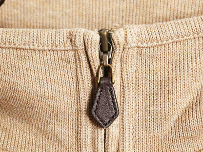 ブルックスブラザーズ ハーフジップ コットン ニット セーター メンズ L 古着 Brooks Brothers ハイネック 無地 シンプル 薄手 ハイゲージ