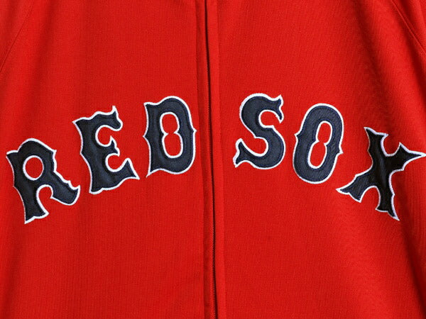 MLB オフィシャル Stitches レッドソックス トラック ジャケット メンズ XL 古着 フルジップ ジャージ スタジアム ジャンパー 大リーグ 赤