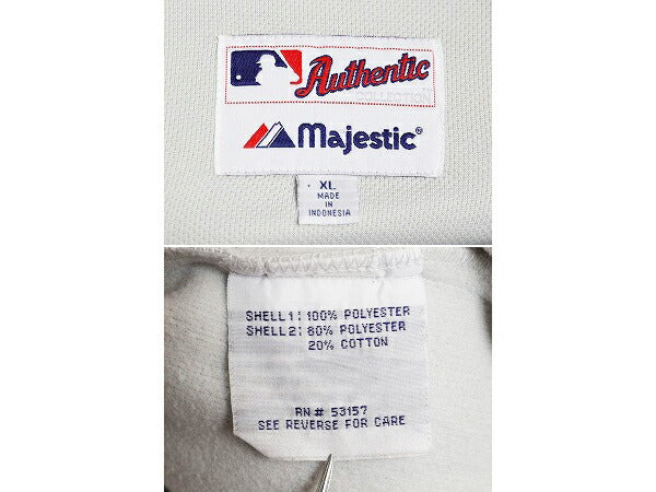 MLB オフィシャル Majestic メッツ トラック ジャケット メンズ XL / スタジャン 裏 フリース スタジアム ジャンパー フルジップ ジャージ