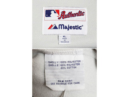 MLB オフィシャル Majestic メッツ トラック ジャケット メンズ XL / スタジャン 裏 フリース スタジアム ジャンパー フルジップ ジャージ