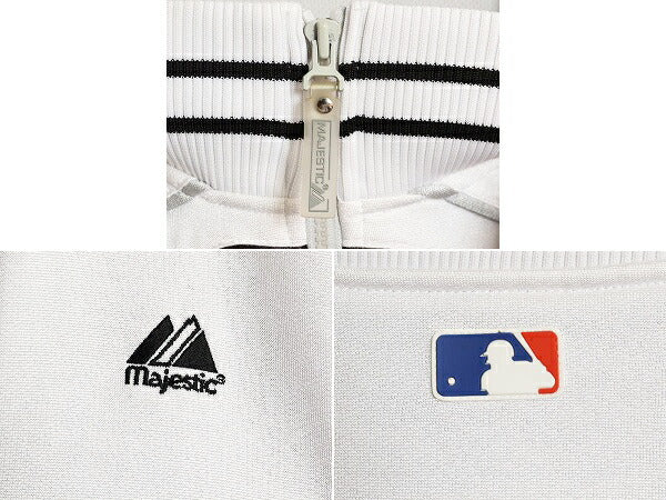MLB オフィシャル Majestic メッツ トラック ジャケット メンズ XL / スタジャン 裏 フリース スタジアム ジャンパー フルジップ ジャージ