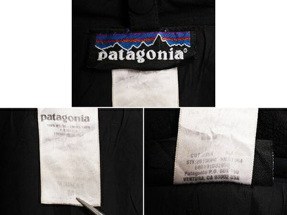 00s 00年製 パタゴニア トレス ジャケット レディース M 00年代 オールド Patagonia フルジップ ナイロン ライナー付き ブルゾン マンパ 黒