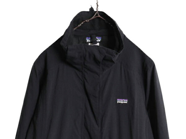 00s 00年製 パタゴニア トレス ジャケット レディース M 00年代 オールド Patagonia フルジップ ナイロン ライナー付き ブルゾン マンパ 黒