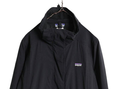 00s 00年製 パタゴニア トレス ジャケット レディース M 00年代 オールド Patagonia フルジップ ナイロン ライナー付き ブルゾン マンパ 黒