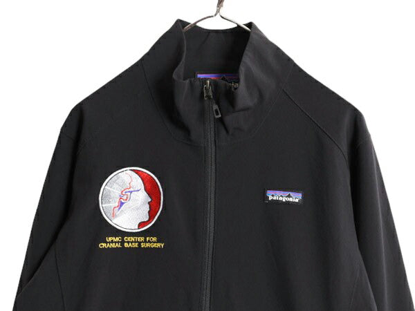 18年製 パタゴニア アズ ジャケット メンズ M / 古着 Patagonia アウトドア ソフトシェル ストレッチ ブルゾン フルジップ 防風 企業物 黒