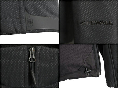 US企画 ノースフェイス APEX ソフトシェル ジャケット メンズ M エイペックス 裏 フリース 防風 ジャンパー 総柄 The North Face WIND WALL