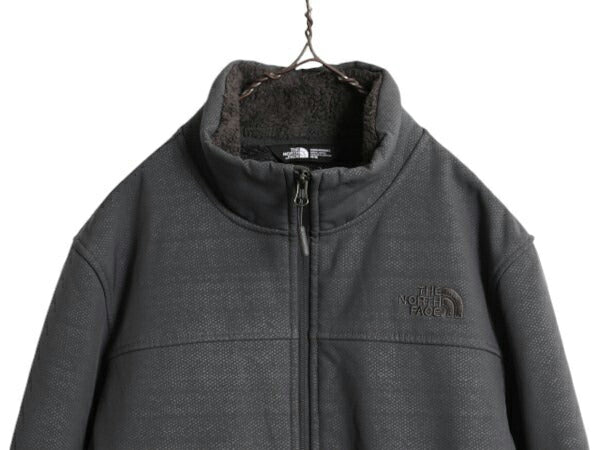 US企画 ノースフェイス APEX ソフトシェル ジャケット メンズ M エイペックス 裏 フリース 防風 ジャンパー 総柄 The North Face WIND WALL