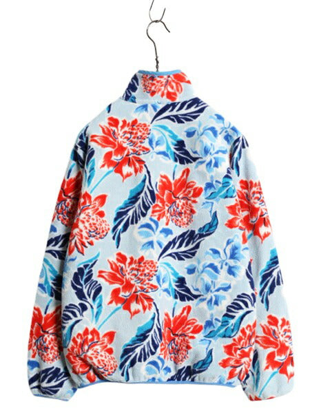 15年製 パタゴニア 総柄 ライトウェイト シンチラ スナップT レディース S / 古着 PATAGONIA プルオーバー フリース ジャケット ジャンパー