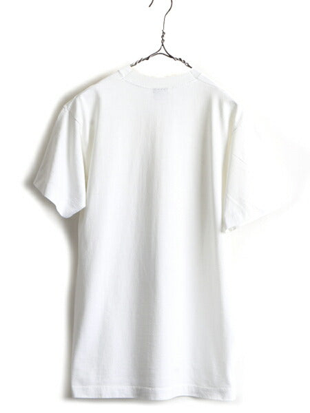 90s USA製 オールド ■ キャラクター プリント 半袖 Tシャツ ( メンズ L ) 古着 90年代 アメリカ製 プリントTシャツ シングルステッチ 白