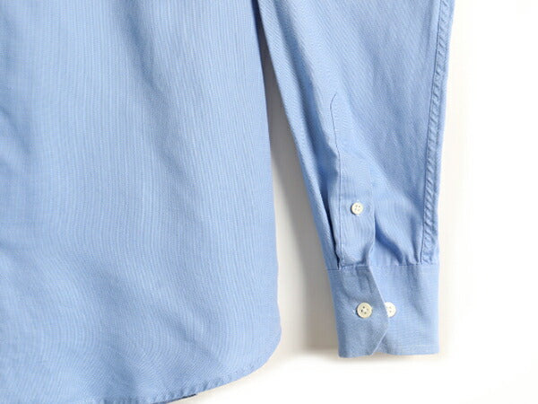 希少サイズ S ■ バナナリパブリック コットン 長袖 ドレス シャツ ( メンズ 14 1/2 )古着 BANANA REPUBLIC 無地 長袖シャツ ポケット付き