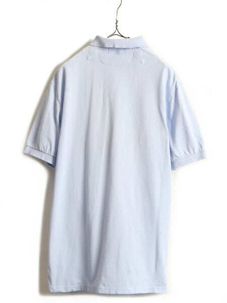 ■ POLO ポロ ラルフローレン 鹿の子 半袖 ポロシャツ ( メンズ L ) 古着 半袖シャツ ポニー刺繍 ハンティング アニマル プリント ボックス