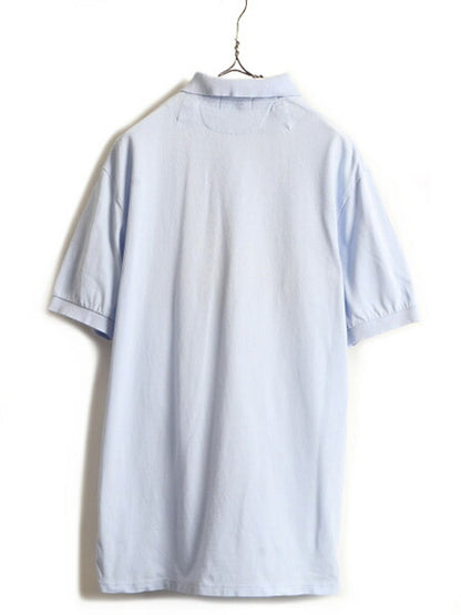 ■ POLO ポロ ラルフローレン 鹿の子 半袖 ポロシャツ ( メンズ L ) 古着 半袖シャツ ポニー刺繍 ハンティング アニマル プリント ボックス